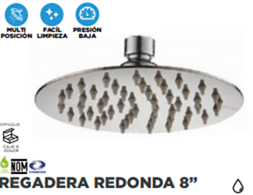 REG RED 8″ INOX (RC12) <br><br>Código: 4997