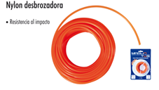 HILO P/DESBROZADORA 1.7MM X 12 MT<br><br> Código: 0122